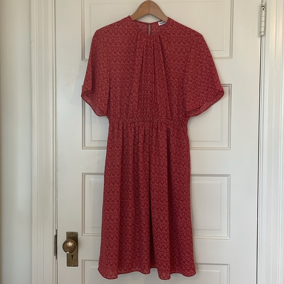 FILLIPA K Print Crepe Red Dress XS - Picture 1 of 8